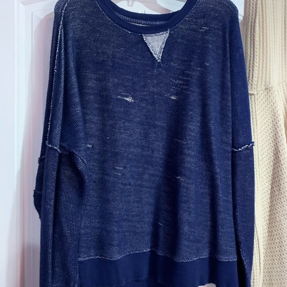 distressed sweater